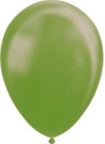 Ballonnen metallic groen 100 stuks