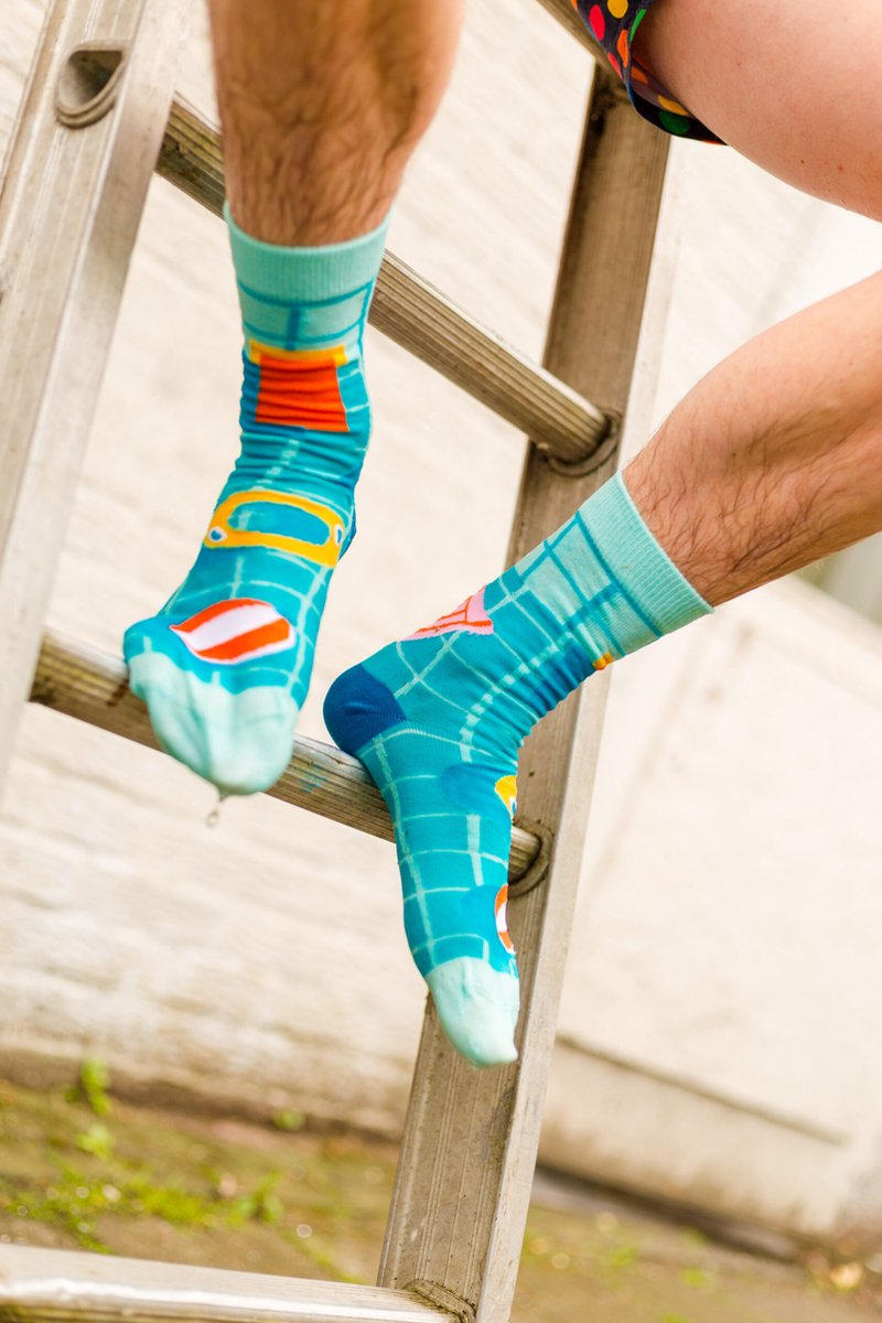 Lekker badderen Zwembadsok | badsok | Multi-color | Herensokken en damessokken | Leuke, grappig sokken | Funny socks that make you happy | Sock & Sock