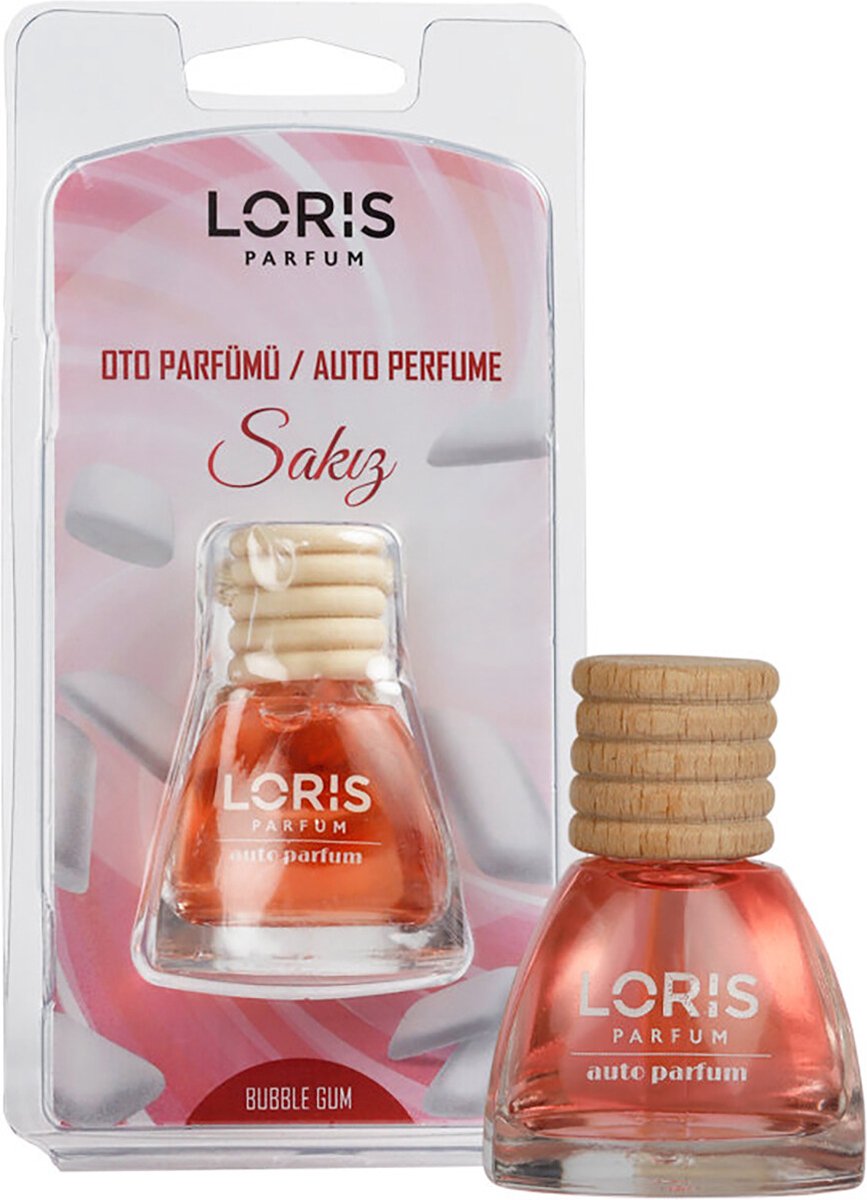 LORIS - Autoparfum - Autogeur - Auto Luchtverfrisser - Auto Geurverfrisser - Bubble Gum - 10ml