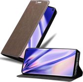 Cadorabo Hoesje voor Samsung Galaxy S10 4G in KOFFIE BRUIN - Beschermhoes met magnetische sluiting, standfunctie en kaartvakje Book Case Cover Etui