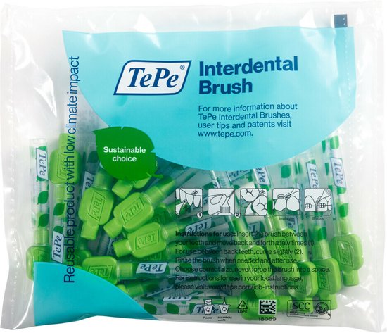 3x TePe Interdentale Ragers Original 0,8 mm Groen 20 stuks