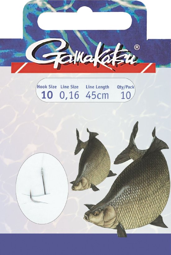 Gamakatsu 1810B Bream Feeder Onderlijn - 75cm - Haakmaat 8 - 10 stuks - Zwart van Gamakatsu — afbeelding 4