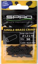 Spro Matt Black Single Brass Crimp - 2.0 mm