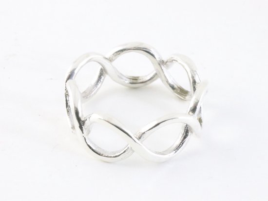 Bague ajourée en argent - taille 19,5