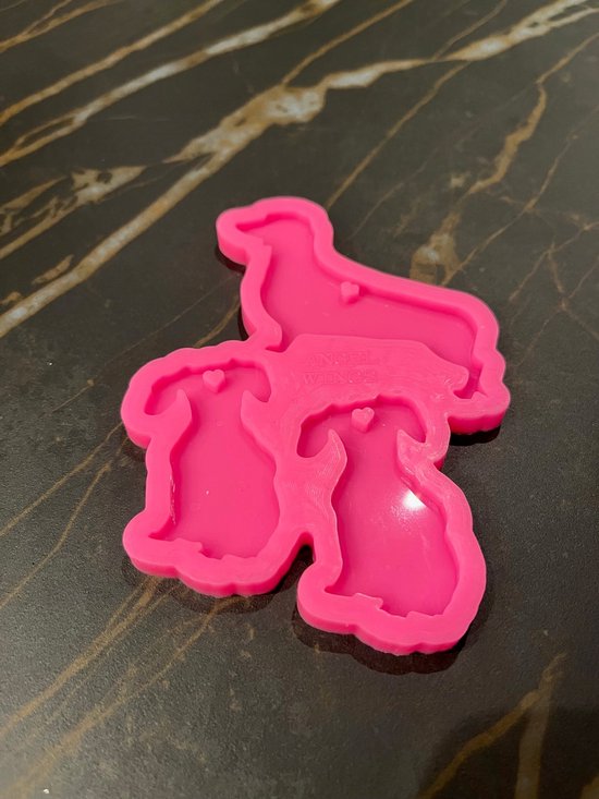 Foto: Teckel bakvorm siliconen mal roze koekjesmaker koekjesvorm ijsblokjesmaker koekjesvorm 9x12 cm