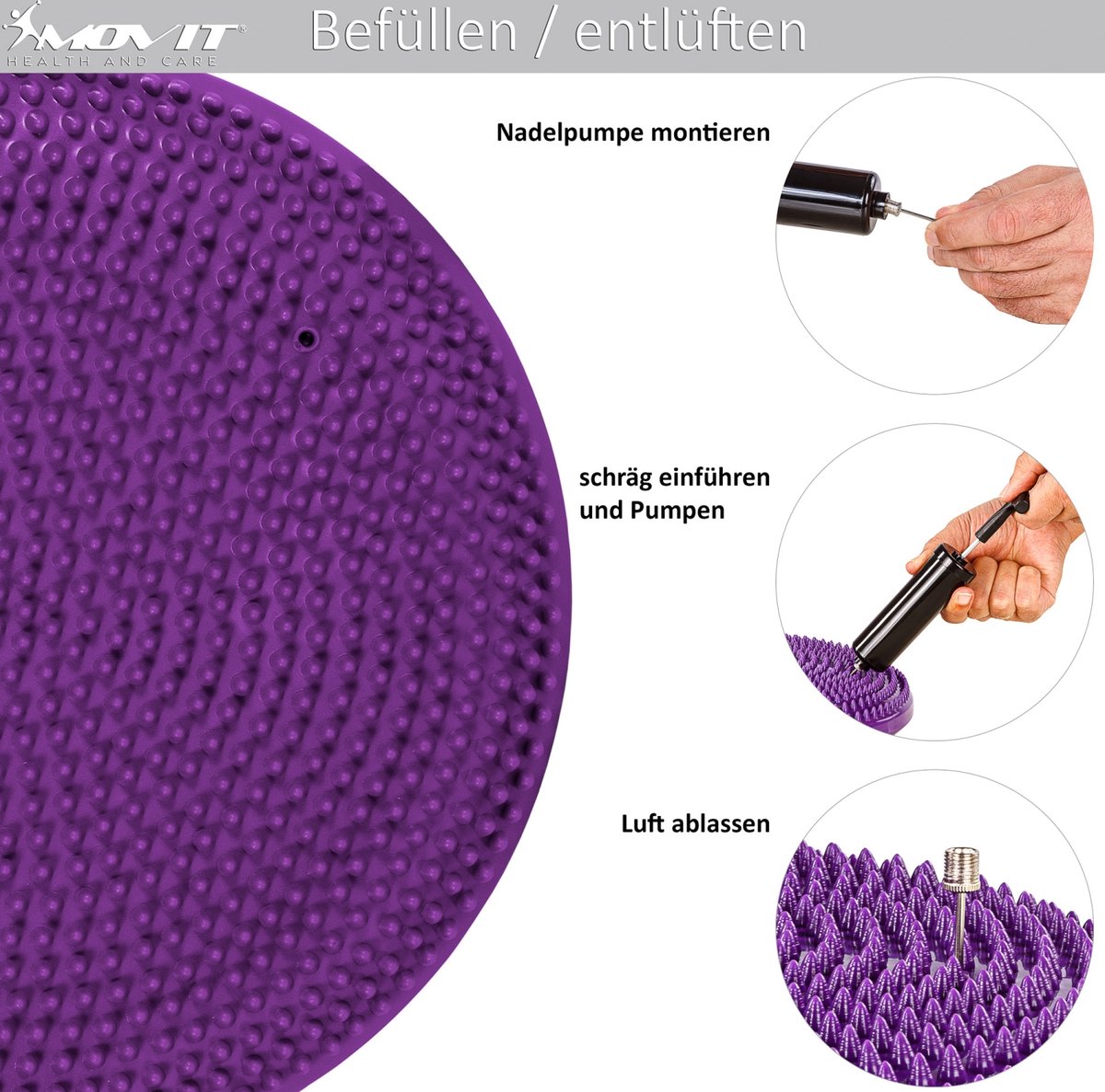FYDUN Siège d'équilibre de base Coussin D'équilibre de Base avec Pompe, Coussin D'équilibre FYDUN Siège d'équilibre de base Coussin D'équilibre de Base avec Pompe, Coussin D'équilibre