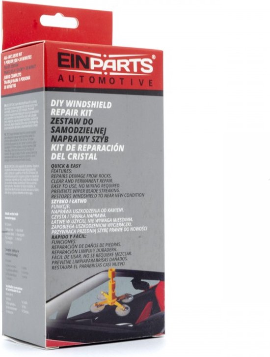 AutoRuit reparatie set met zuignap Autoruit ster reparatie