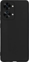 Hoesje Geschikt voor OnePlus Nord 2T Hoesje Siliconen Cover Case - Hoes Geschikt voor OnePlus Nord 2T Hoes Back Case - Zwart
