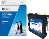G&G Huismerk Inktcartridge 405864 Alternatief voor Ricoh GC51MH - magenta