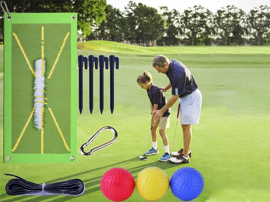 Xd Xtreme - golf impact mat - training mat - divot mat - indoor golf training - train je golf swing - voor binnen en buiten van Merkloos — afbeelding 5