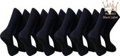 Nakkie's katoenen sokken - 6 paar - Maat 39/42 - Zwart
