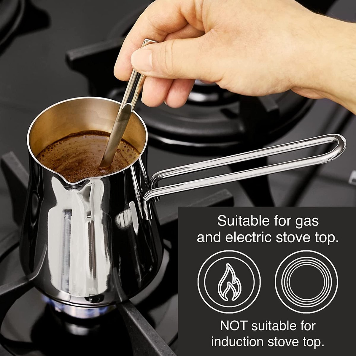 Estia briki 350ml voor Griekse koffie - Het Griekse Huis