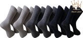 Nakkie's katoenen sokken - 6 paar - Maat 35/38 - Grijs mix