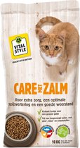 VITALstyle Care Met Zalm - Kattenbrokken - Gevarieerde Voeding Voor Een Levenslustige Kat - Met o.a. Peterselie & Rozemarijn - 10 kg