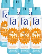 FA Deo Spray Go Happy - Pack économique 6 x 150 ml