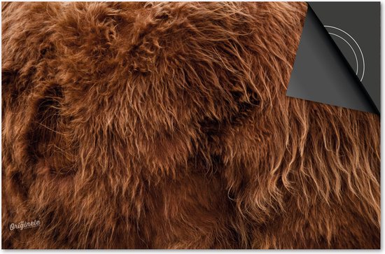 Protecteur induction 60x52 - plaque de couverture tapis induction - Dietrix Hob protector - DELUXE - Scottish Highlander 12 - Fourrure