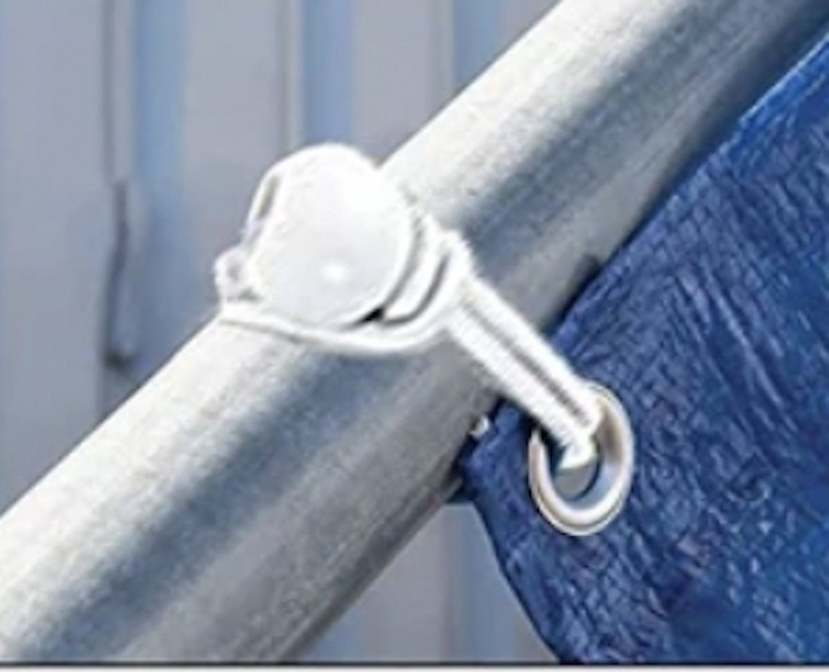 PD® - Spanelastiek - Wit - Elastiek koord - Spanrubbers - Elastiek Met Bal - Tentspanner - Tentelastiek - Tentspanners met Bal - Elastiek Trampoline — afbeelding 7