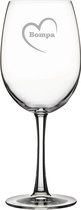 Verre à vin rouge gravé - 58cl - Coeur Bompa