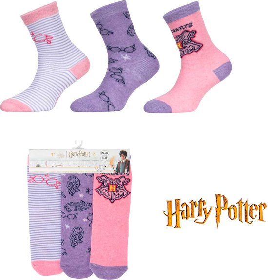 Harry Potter - sokken Harry Potter - meisjes - 3 paar - maat 23/26