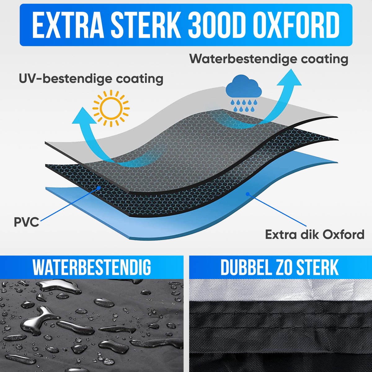 Strex Scooterhoes / Motorhoes Universeel voor alle Scooters / Motors - Waterdicht 300D Oxford - Geschikt voor Windscherm - Scooter Hoes - Motor Hoes - Incl. Opbergzak – foto 7