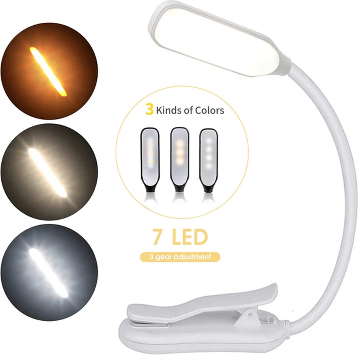 Platte Leeslamp Voor 's Nachts – Leeslamp Voor Een Volledige Pagina Met Helder Led Paneel Dimbaar~p186059363