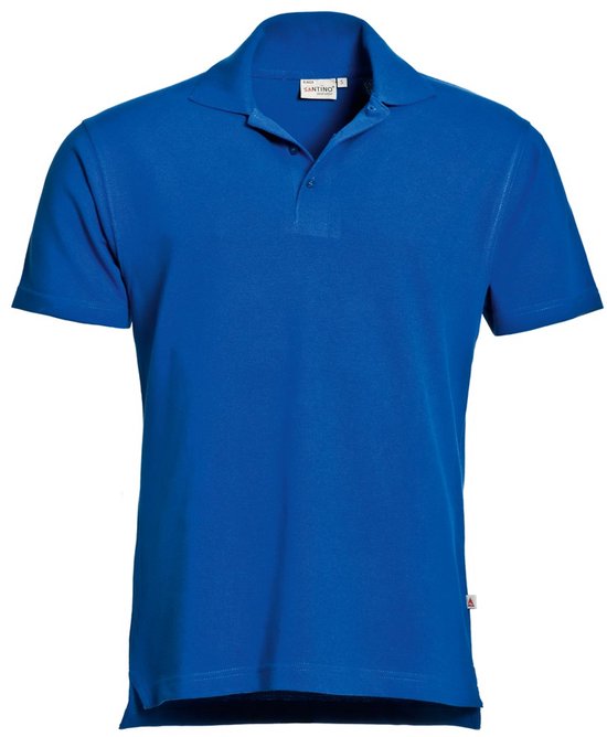 Santino Ricardo Polo-shirt korte mouwen - S - Blauw - Geen bedrukking