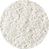 BrandNewCake® Eetbare Taart Mini Confetti Rondjes Wit Ø4mm 60gr - Taartdecoratie Sprinkles - Strooisel - Taartversiering