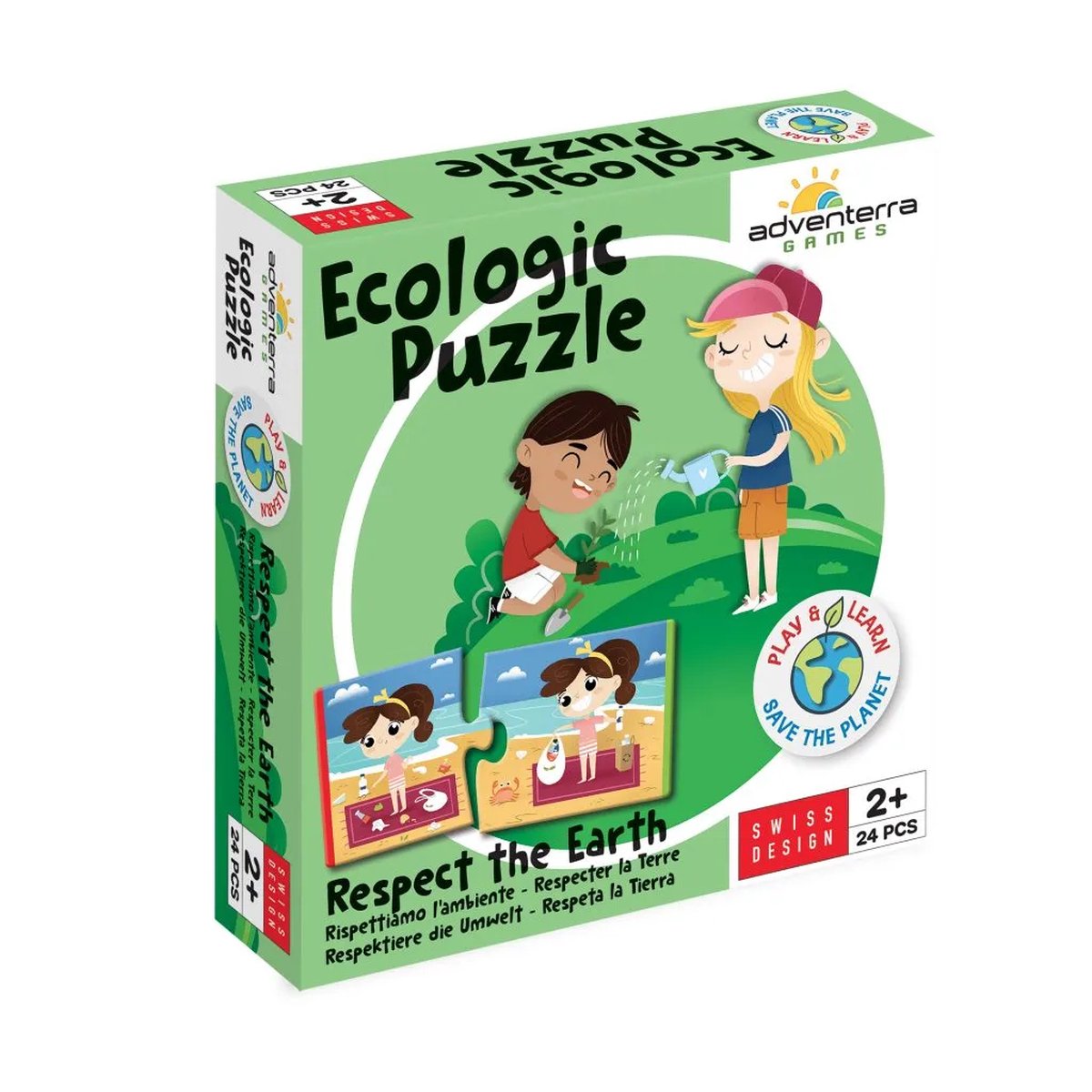 Adventerra Games Ecologic Puzzle Respect the Earth Legpuzzel 24 stuk(s)