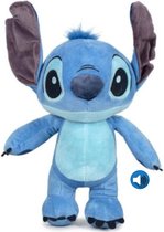 Disney Lilo & Stitch Staand Pluche Knuffel + Geluid 35 cm [Speelgoed knuffeldier knuffelpop voor kinderen jongens meisjes | Extra grote en zachte plush! | Disney Stitch Angel Leroy Cadeau]