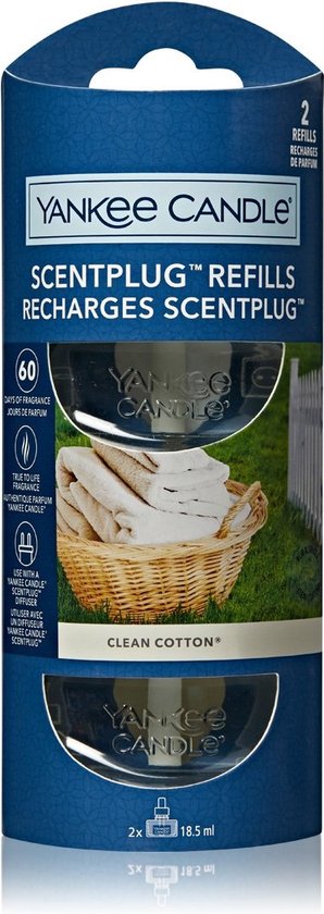 Yankee Candle Electric Scent Plug Refill Clean Cotton 2 stuks