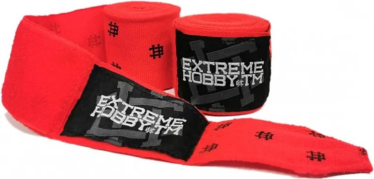 Extreme Hobby - Boxing Hand Wraps - Boksbandages - Red - Rood