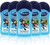 Bübchen® | 5 x 50 ml Kinder Shampoo & Douchegel 2 in 1 | Miniflacon | reisformaat | Sport fris | zonder zeep |