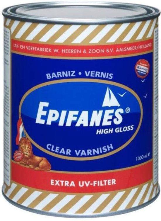 Epifanes Blanke Lak - Bootlak - Vernis - Extra UV-Filter - 1 Liter