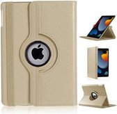 Hoes geschikt voor iPad 2021 / 2020 / 2019 (9e/8e/7e Generatie / 10.2 inch) - 360° draaibare Bookcase - Goud
