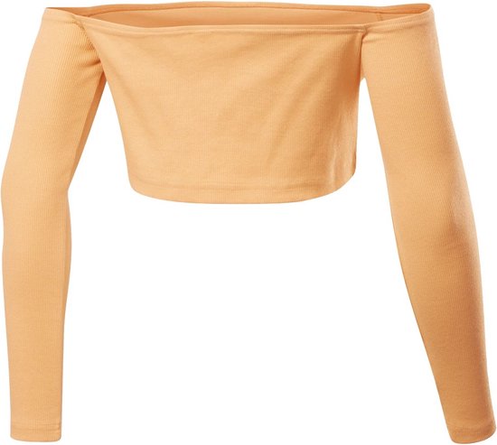 Reebok Cl Ic Crop Top T Shirt Femme Oranje L