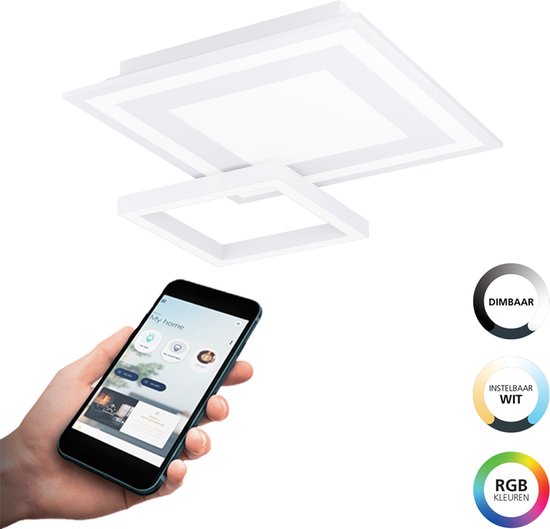 EGLO CROSSLINK.Z LED Plafondlamp Savatarila-Z RGB CCT wit kopen