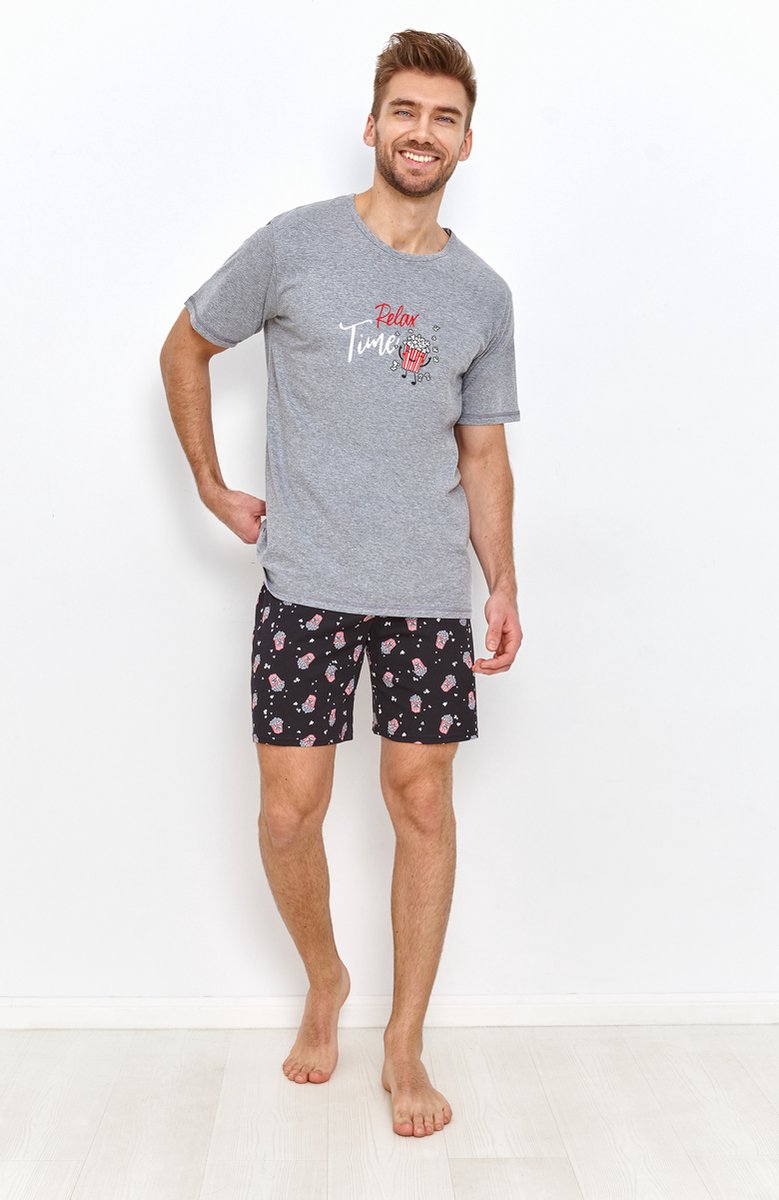 Taro Short Pyjama - Relax - 100% Katoen. Maat XL.