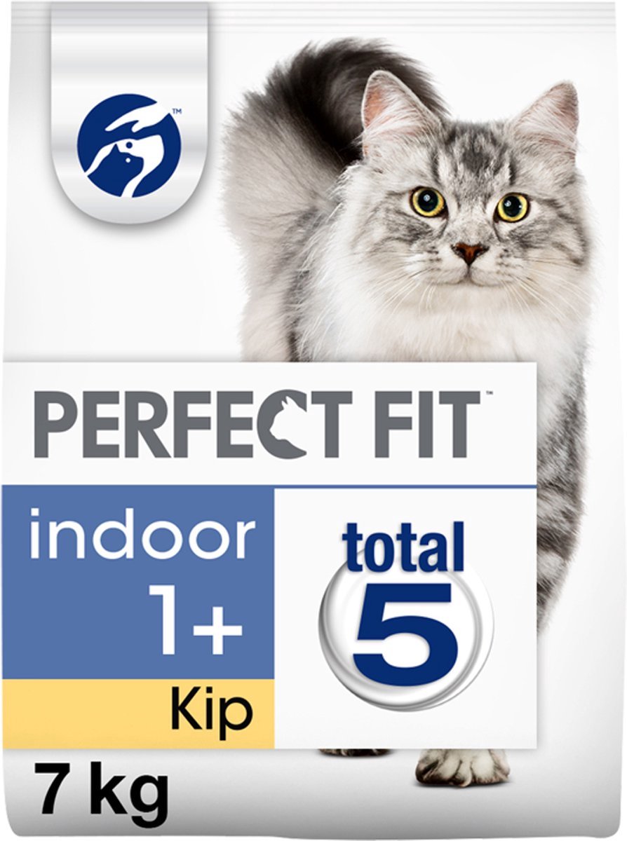 Perfect Fit Adult 1+ Indoor Voordeelzak droge brokjes - Katten droogvoer - Kip - 7 kg
