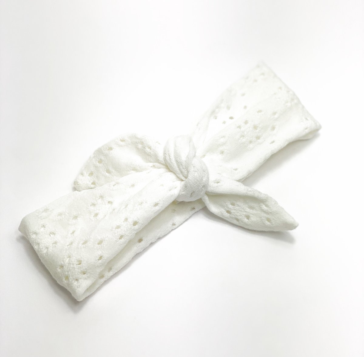 MiniMidi - Haarbandjes - broderie - off white - camel