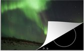 KitchenYeah® Inductie beschermer 77x51 cm - Het noorderlicht boven het Nationaal park Abisko in Zweden - Kookplaataccessoires - Afdekplaat voor kookplaat - Inductiebeschermer - Inductiemat - Inductieplaat mat