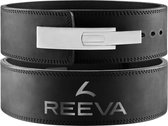 Reeva Nubik Lifting Belt met Stainless Steel Buckle (13MM) - Zwart Lederen Lever belt in Maat XS - Lever Belt geschikt voor Crossfit, Powerlifting, Fitness en Bodybuilding - Lifting Belt voor Heren en Dames