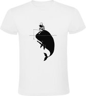 Walvis Heren T-shirt | visser | zee | oceaan | vis | hengel