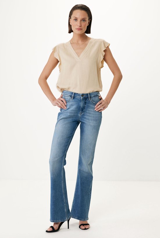Mexx EVY Jeans taille haute/jambe évasée pour femme - Blauw Classic - Taille 30/32