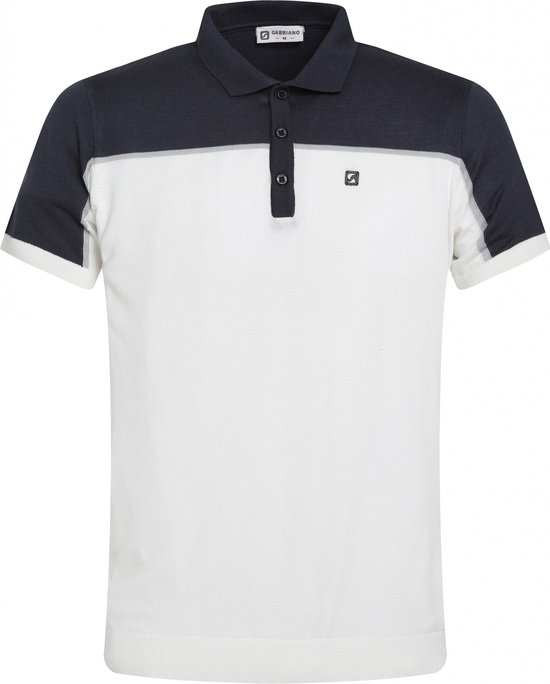 Gabbiano Polo Shirt Polo Avec Contraste Couleurs 233554 101 White Homme Taille - XL