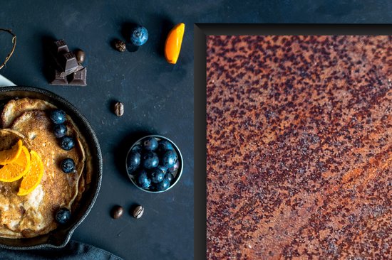 KitchenYeah® Inductie beschermer 77x51 cm - Roest print - Patronen - Abstract - Kookplaataccessoires - Afdekplaat voor kookplaat - Inductiebeschermer - Inductiemat - Inductieplaat mat