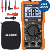 ALDORR Tools - Digitale Multimeter - AC / DC - Incl Klemtangen & Opberghoes & 3x AAA batterijen - Contactloze Spanningdetectie