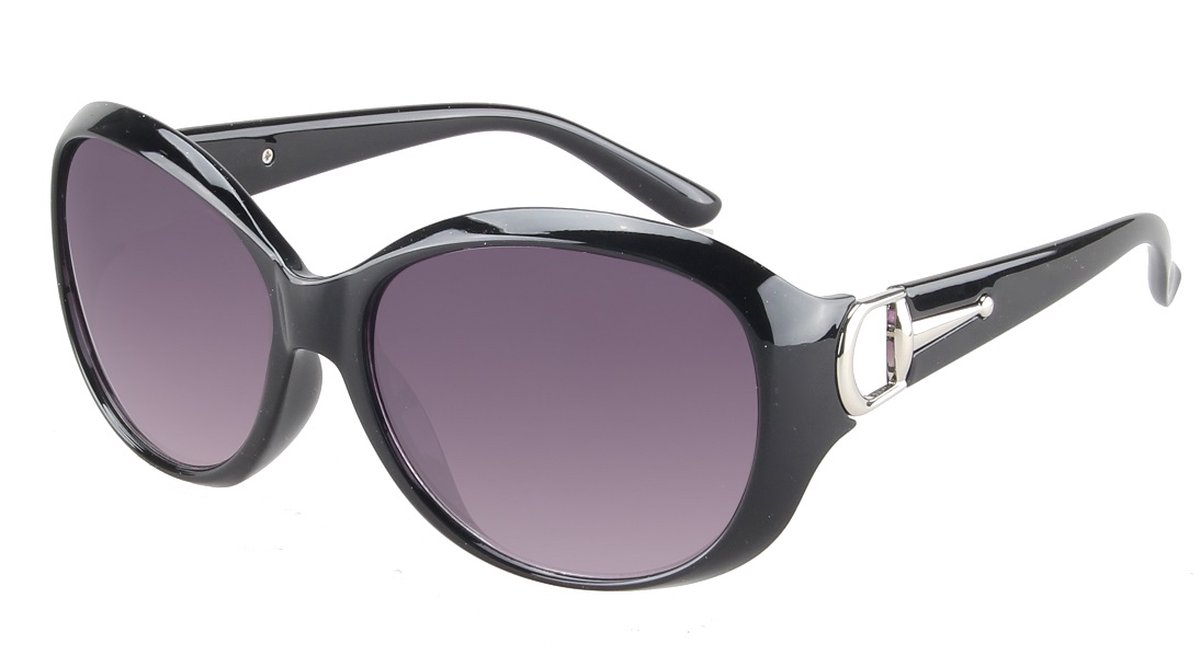 Zonnebril Dames - Glazen 60 mm - Zwart