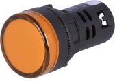 Controlelampje - LED indicator - 24V - 22mm - Geel
