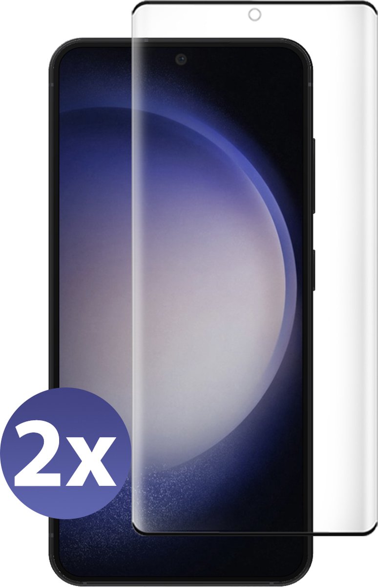 Geschikt voor Samsung Galaxy S23 Ultra Screenprotector Tempered Gehard glas - 2 stuks beschermglas