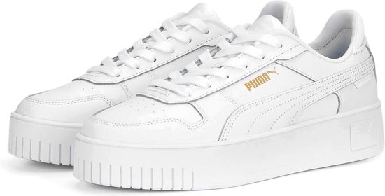 PUMA Carina Street Dames Sneakers - PUMA White-PUMA White-PUMA Gold - Maat 37.5